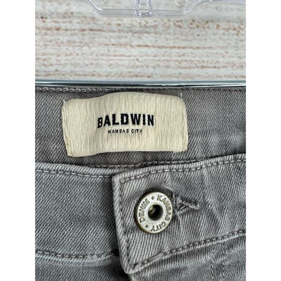 Baldwin Kansas City Brennan Modern Straight Jeans Men's 38 Gray Stretch - Picture 7 of 12